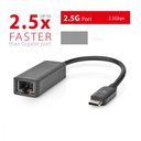USB-C/TYPE-C to RJ45 2.5 Gigabit Ethernet LAN Network Adapter Cable 10/100/1000/2500 MBPS