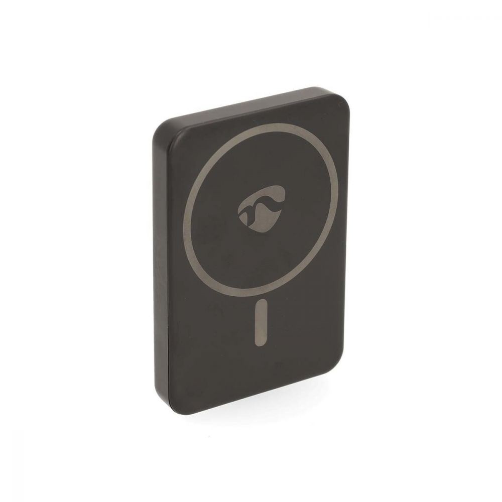 Nedis Magnetic Power Bank, 5000mAh Wireless 15W Portable Charger Battery, PD 3.0 20W Fast Charge USB-C, Compatible with Mag-Safe