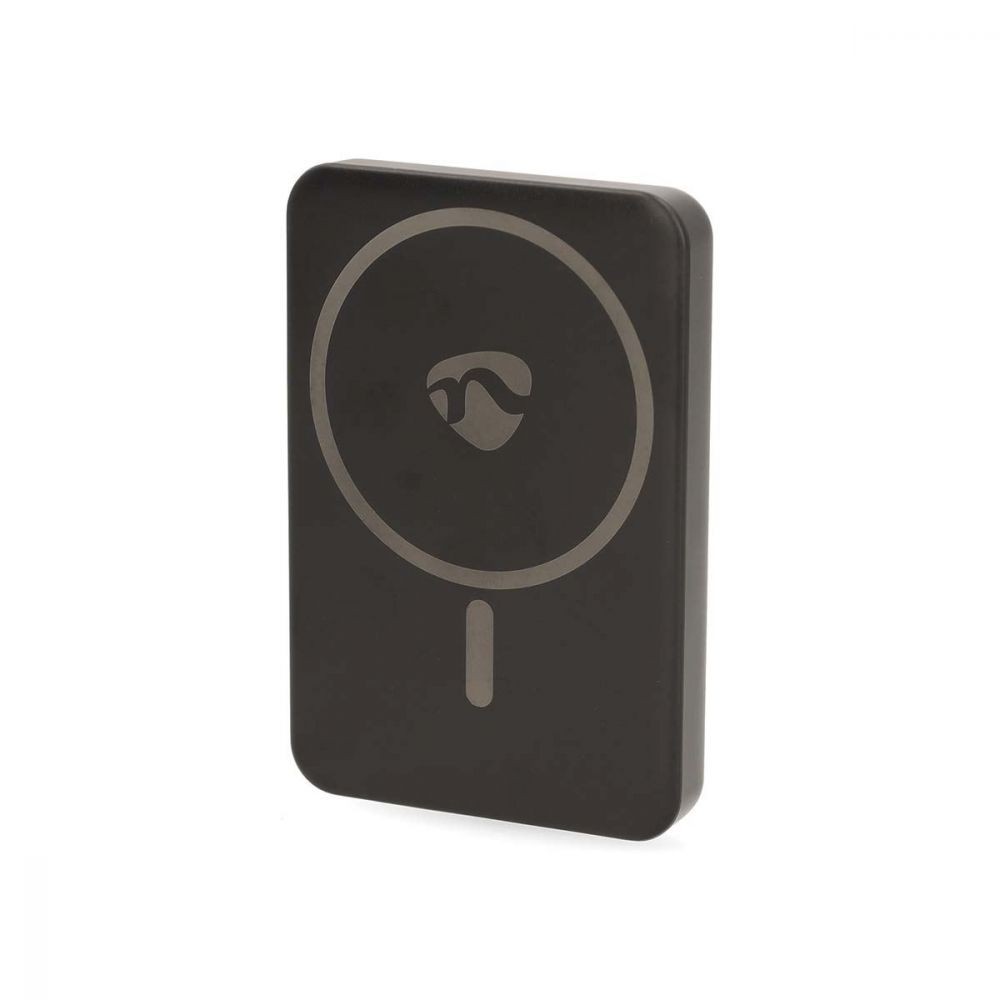 Nedis Magnetic Power Bank, 5000mAh Wireless 15W Portable Charger Battery, PD 3.0 20W Fast Charge USB-C, Compatible with Mag-Safe