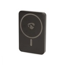 Nedis Magnetic Power Bank, 5000mAh Wireless 15W Portable Charger Battery, PD 3.0 20W Fast Charge USB-C, Compatible with Mag-Safe